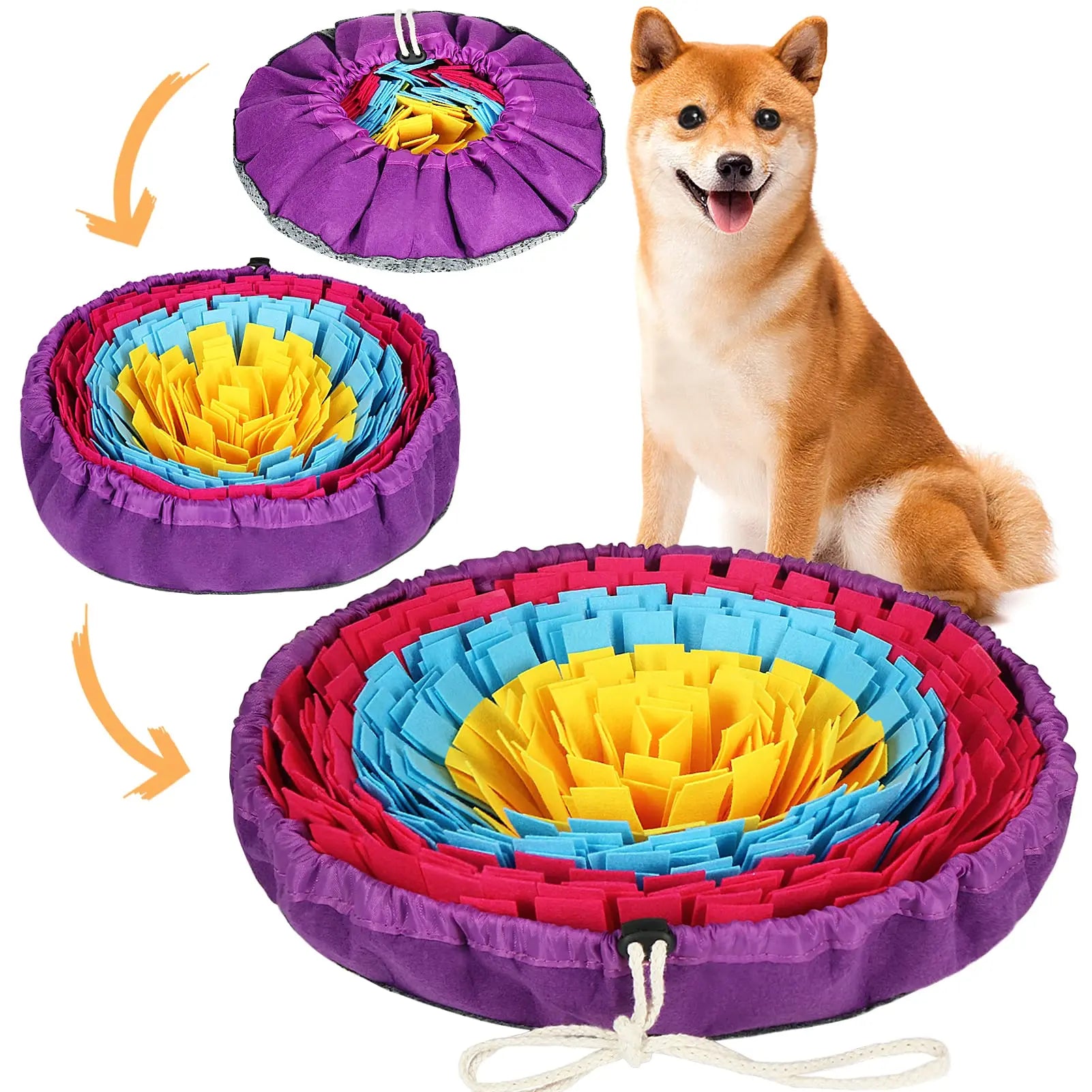 Dog Snuffle Mat — Interactive Slow Feeder & Enrichment Toy