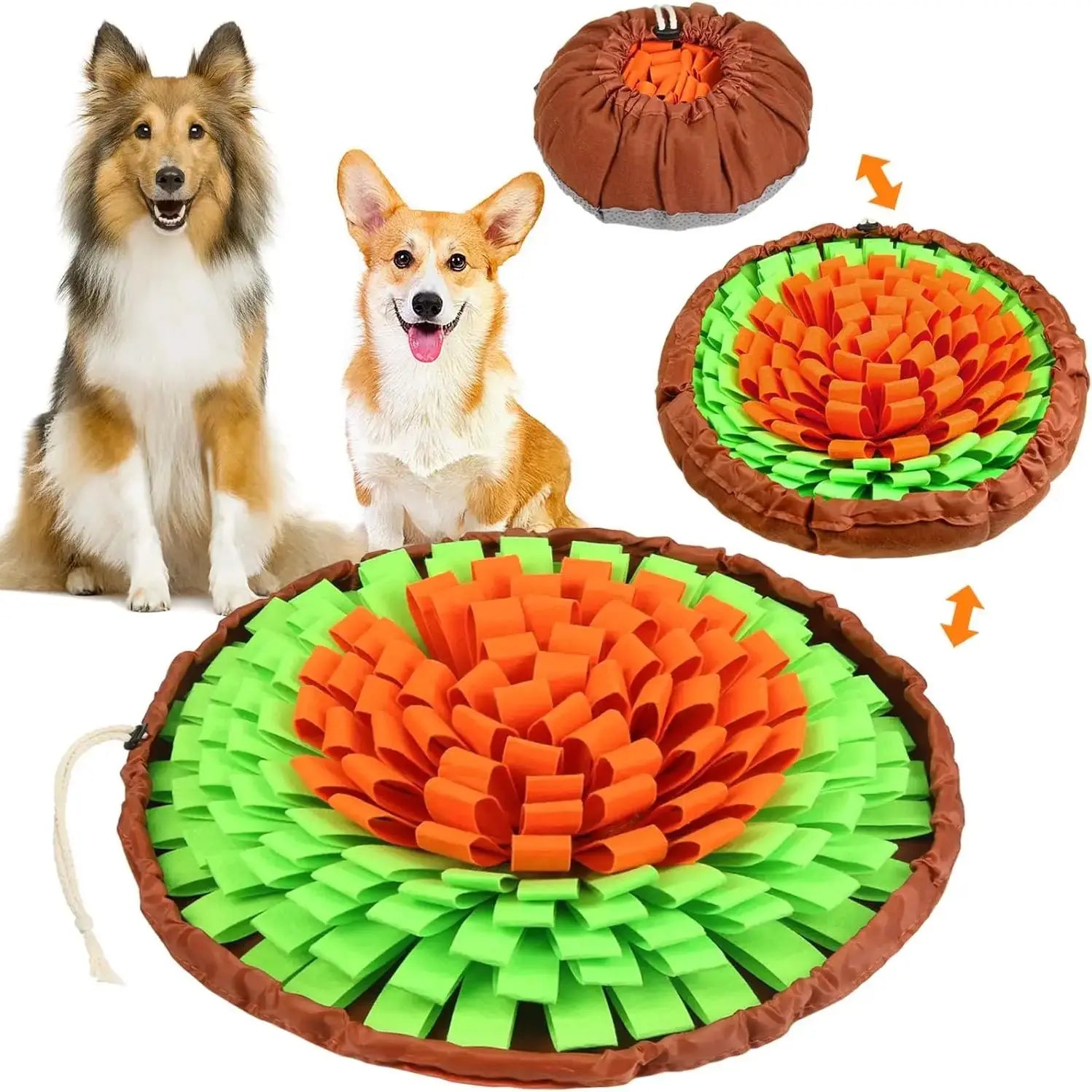 Dog Snuffle Mat — Interactive Slow Feeder & Enrichment Toy