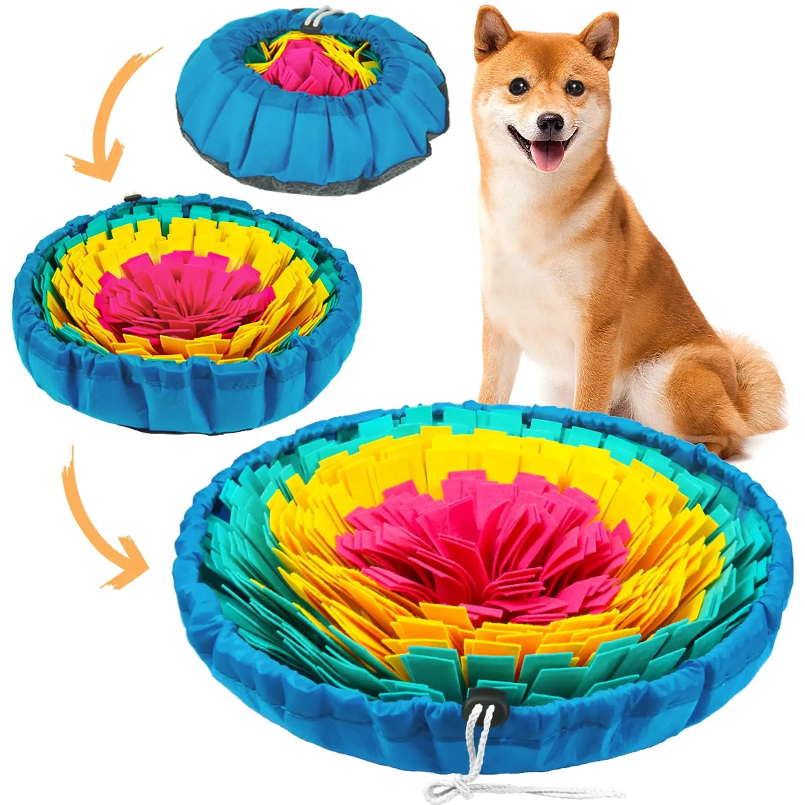 Dog Snuffle Mat — Interactive Slow Feeder & Enrichment Toy
