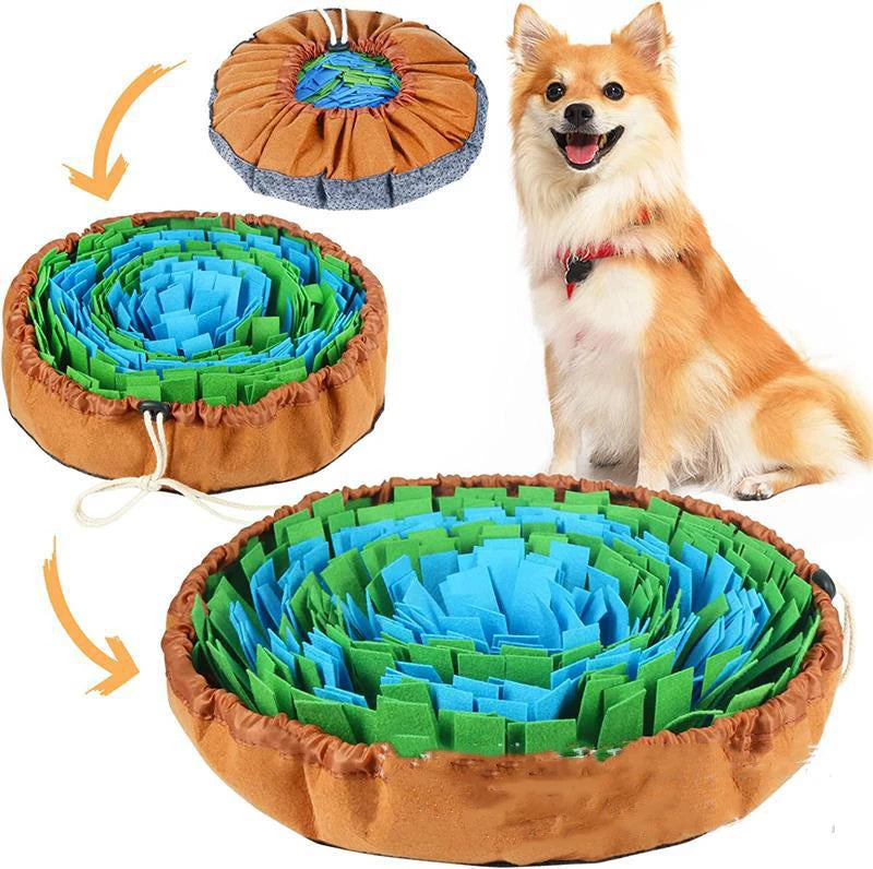 Dog Snuffle Mat — Interactive Slow Feeder & Enrichment Toy